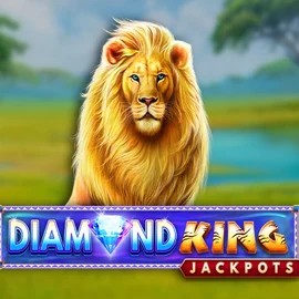 Diamond King Jackpots game by SpinPlay Games – logo hosted on Spinmills Casino