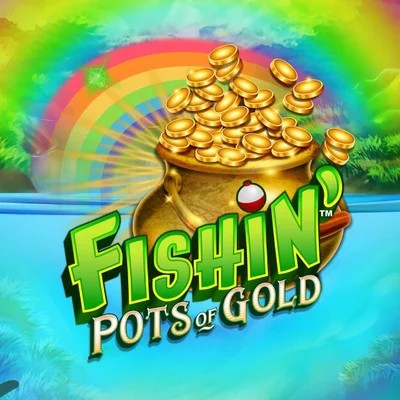 Fishin Pots Of Gold logo by Gameburger Studios at Spinmills Casino