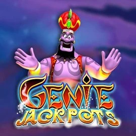 Genie Jackpots online game logo by Blueprint Gaming on spinmill.gr