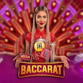 Mega Baccarat by Pragmatic Play, showcased at spinmill.gr – game logo