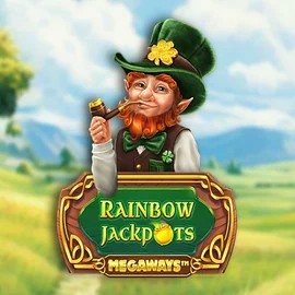 Rainbow Jackpots Megaways logo – Jackpots by Red Tiger Gaming at Spinmills Casino