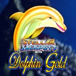 Dolphin Gold with Stellar Jackpots casino game by Lightning Box Game – featured logo at Spinmills Casino